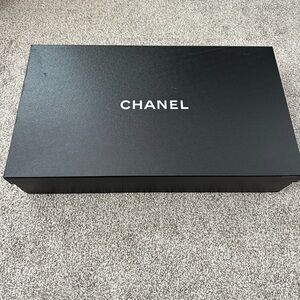 CHANEL Black Box with White Logo